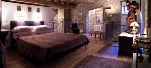 Large apartment's bedroom