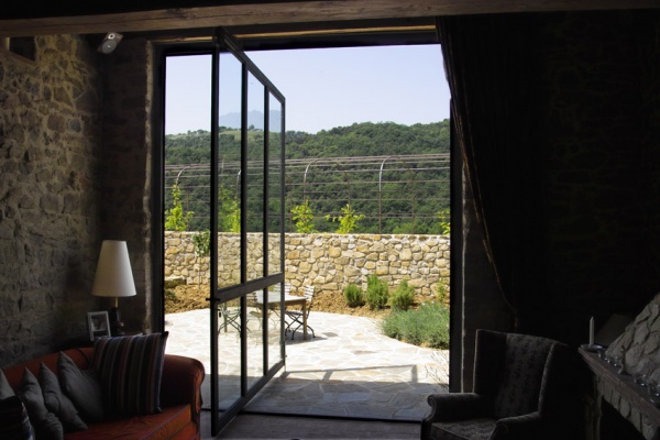 Open air: the terrace of the large apartment
