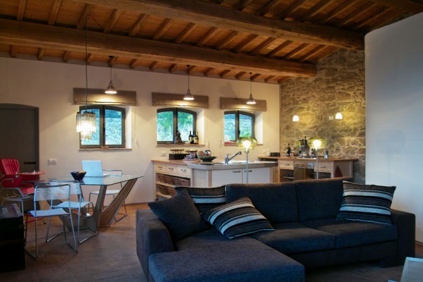 Small apartment's living room and kitchen
