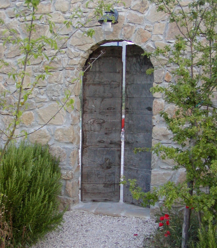 Door to swimming pool