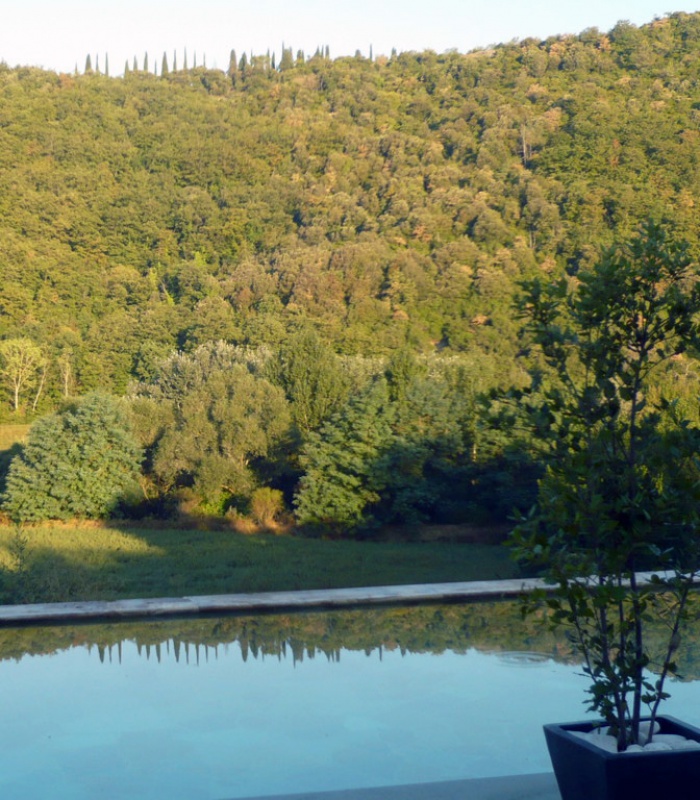 Swimming pool and valley