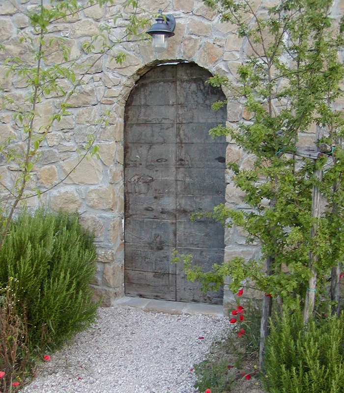 Door to swimming pool