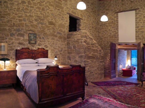 Large apartment's bedroom