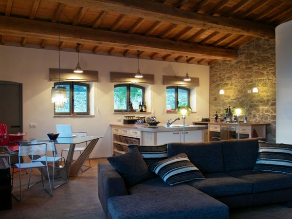 Small apartment's living room and kitchen