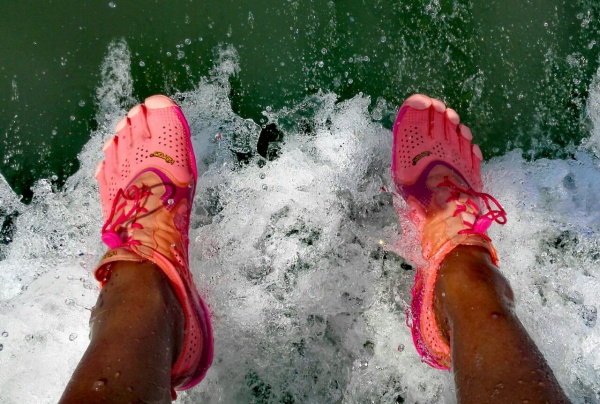 Feet over Trasimeno Lake