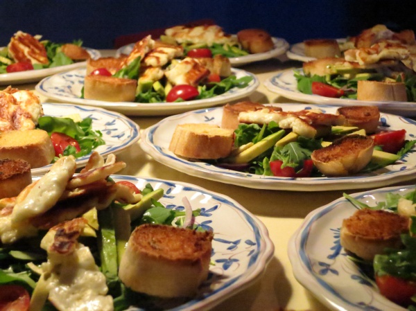 Serving something delicious before dinner