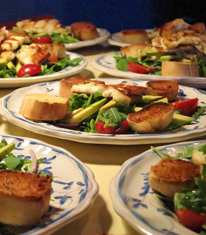 Serving something delicious before dinner