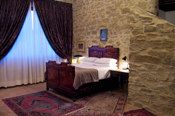Large apartment's bedroom